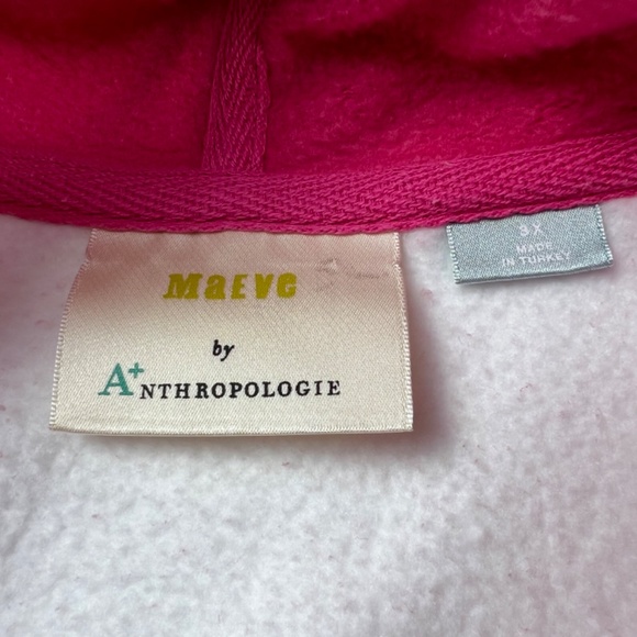 Maeve by Anthropologie Color Block Oversized Sweatshirt Hoodie 3X white multi - Picture 8 of 11